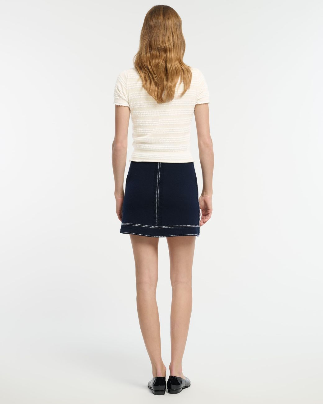 Barrie White Striped Top