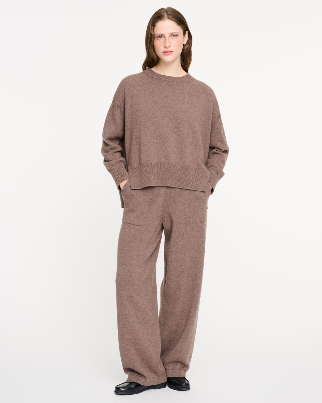 Barrie Brown Straight-Cut Cashmere Trousers