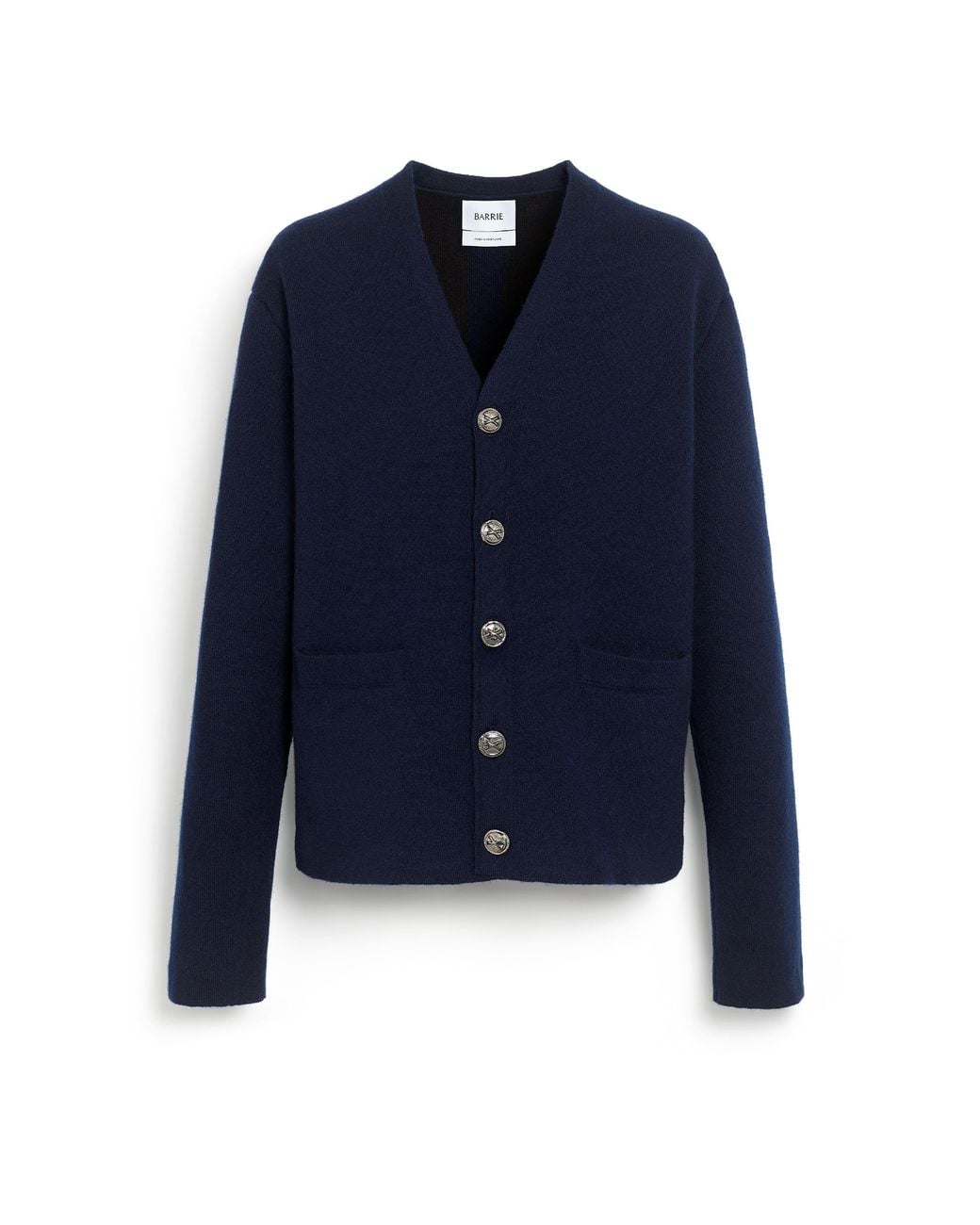 Barrie Blue V-Neck Cardigan