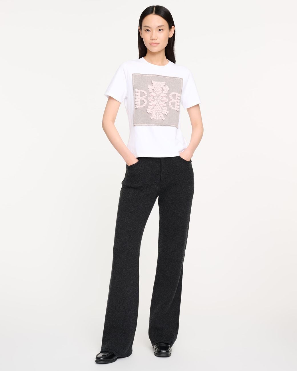 Barrie Pink T-Shirt With Cashmere B Logo Patch