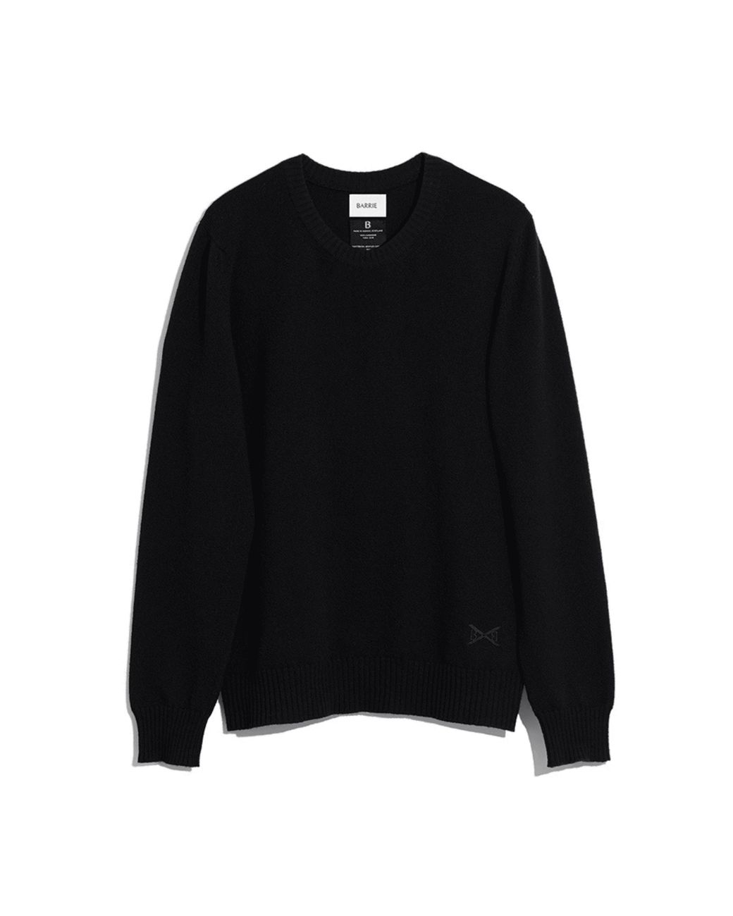 Barrie Black B Label Round-Neck Cashmere Jumper for men