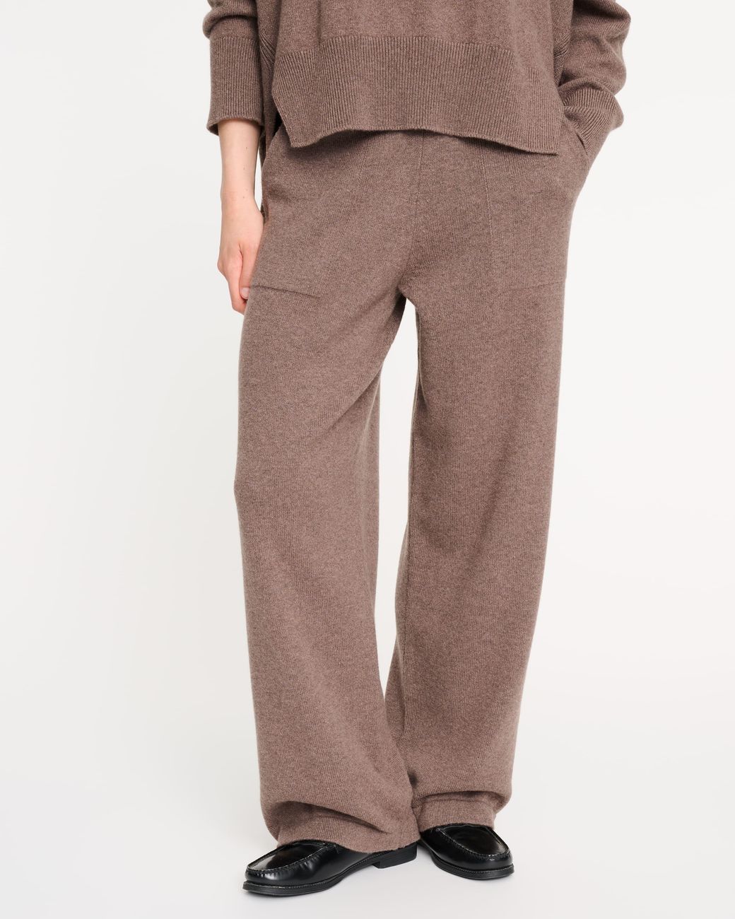 Barrie Brown Straight-Cut Cashmere Trousers