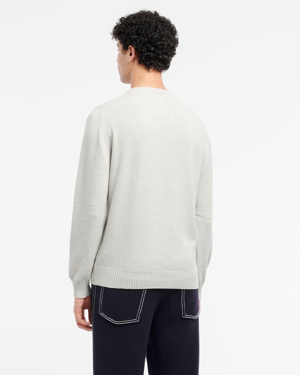 Barrie Gray Round-neck Pullover for men