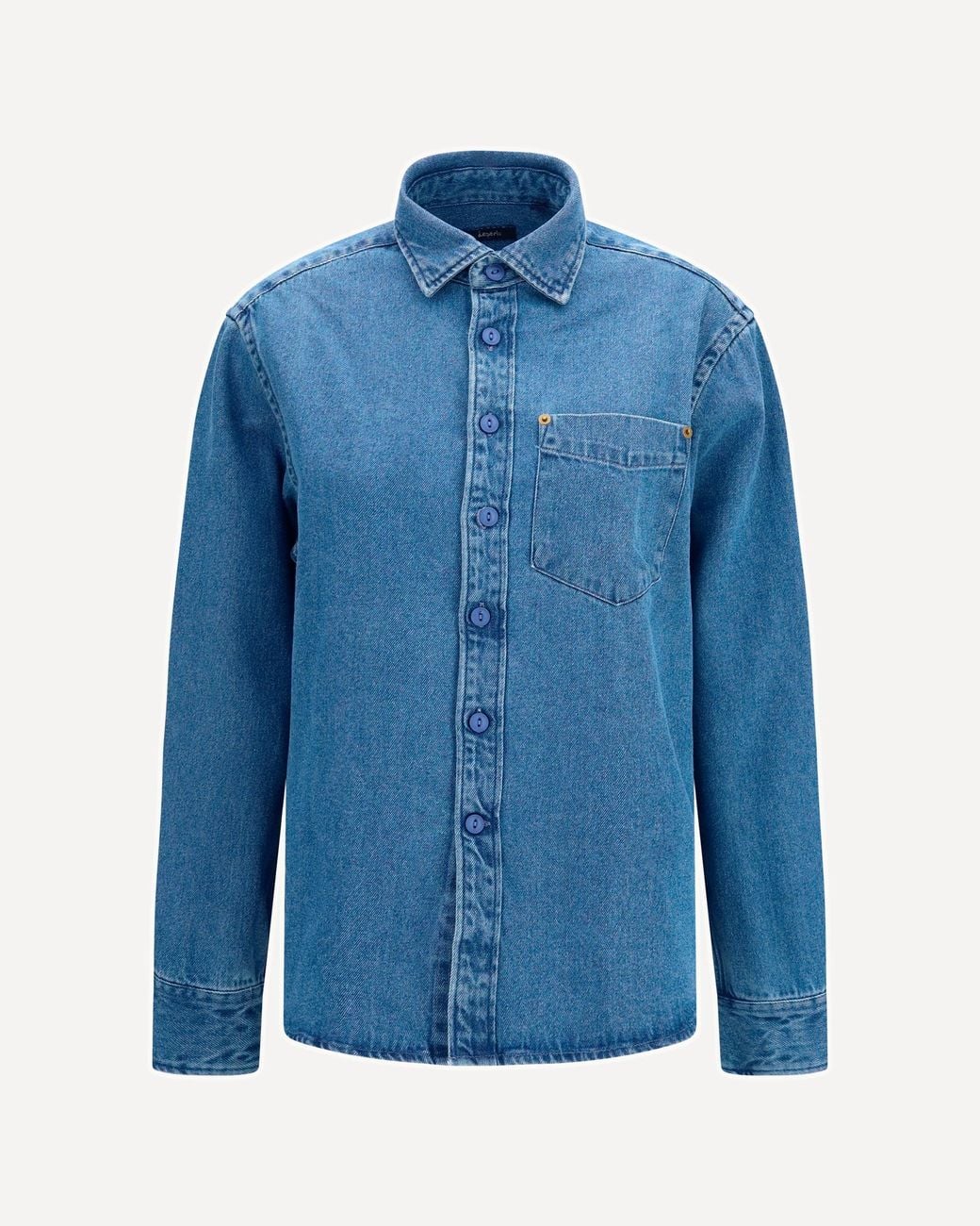 Deperlu Blue Denim Shirt for men