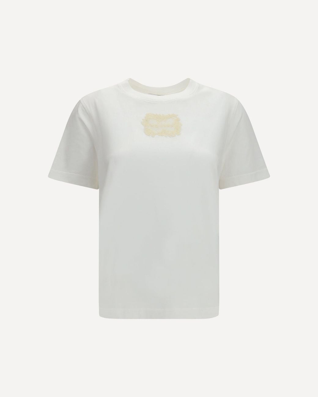 McQueen White Embroidered Logo T-Shirt