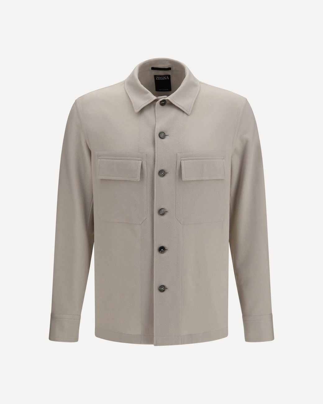 Zegna Gray Cashmere Jacket for men