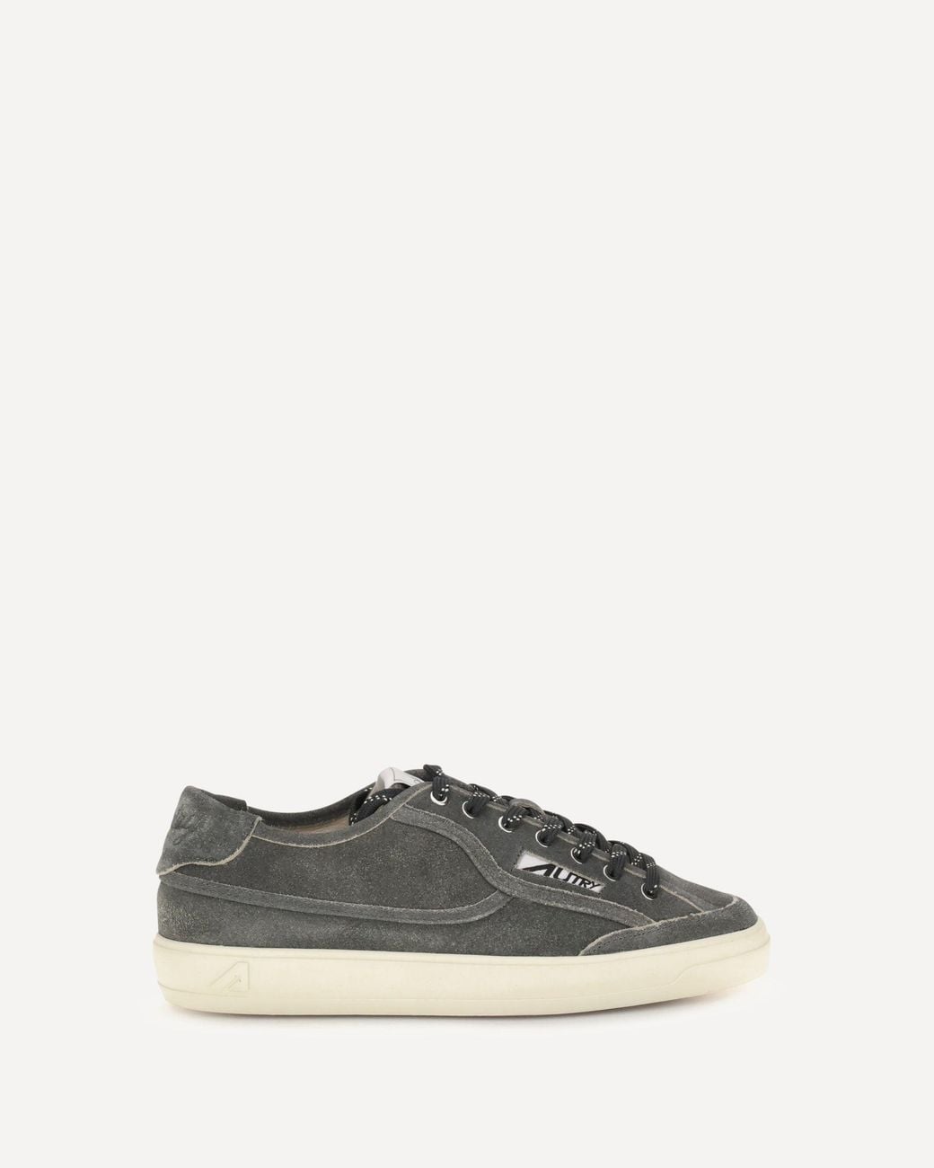 Autry Gray Medalist Low Suede And Leather Sneakers for men