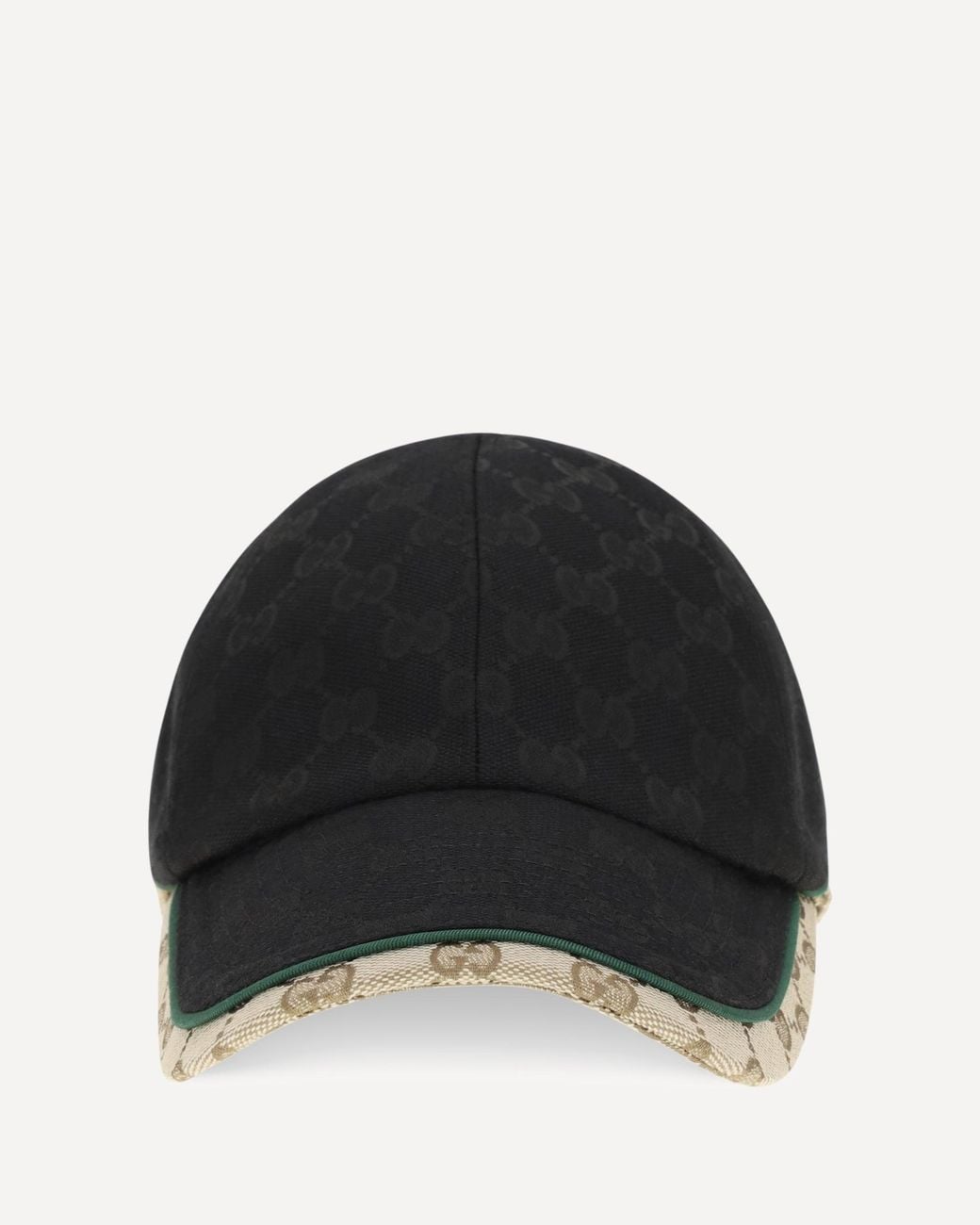 Gucci Black Gg Cotton Fabric Baseball Hat for men