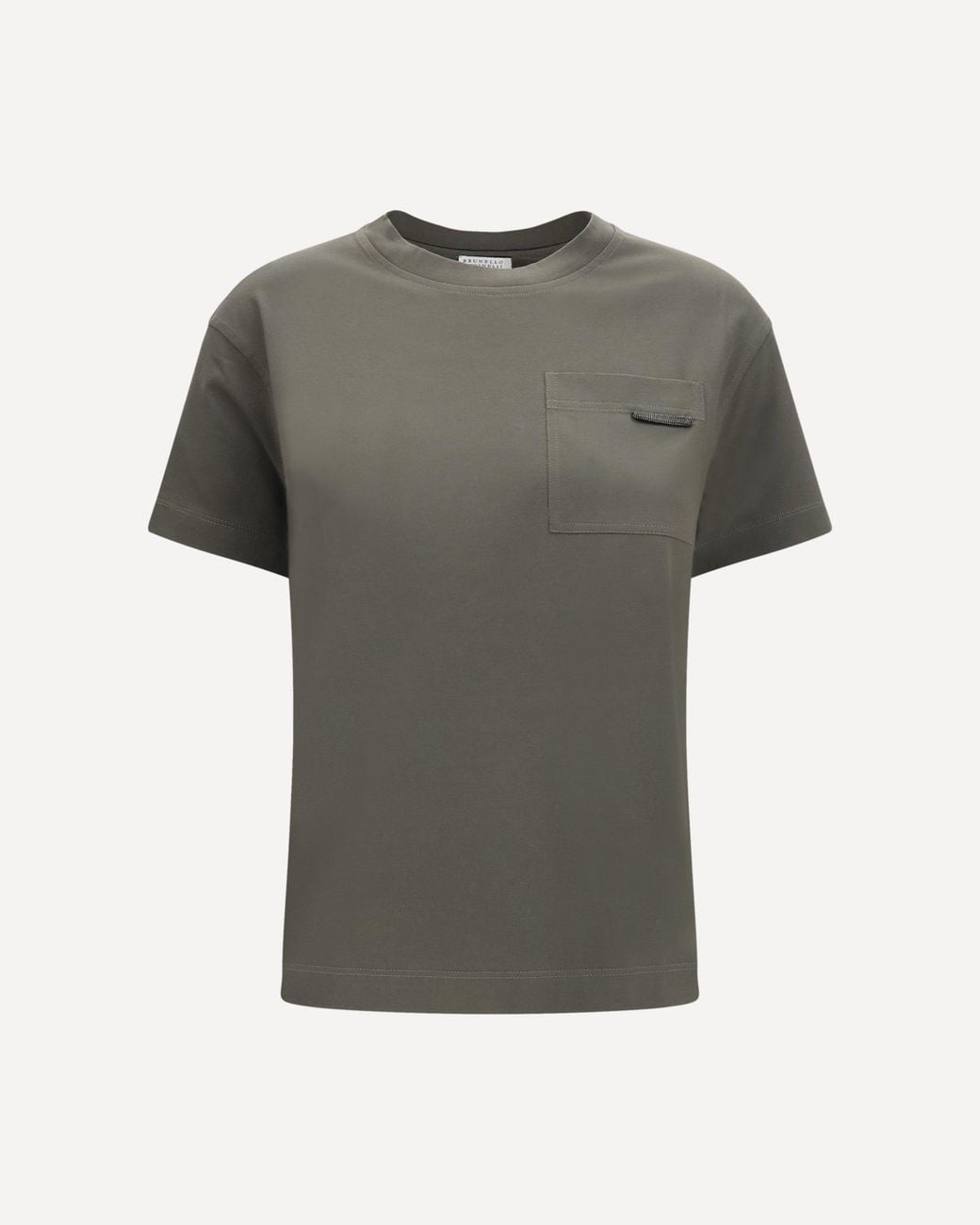 Brunello Cucinelli Gray Cotton T-Shirt