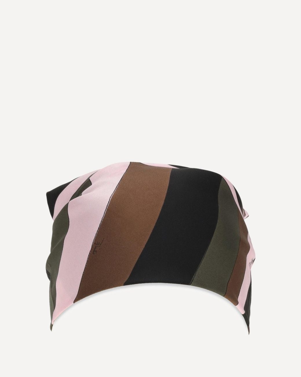 Emilio Pucci Black Silk Twill Bandana