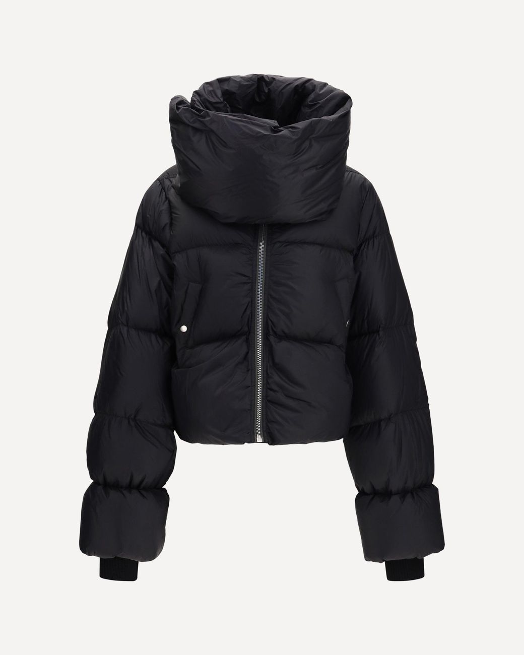 Rick Owens Blue Padded Funnel Neck Jacket