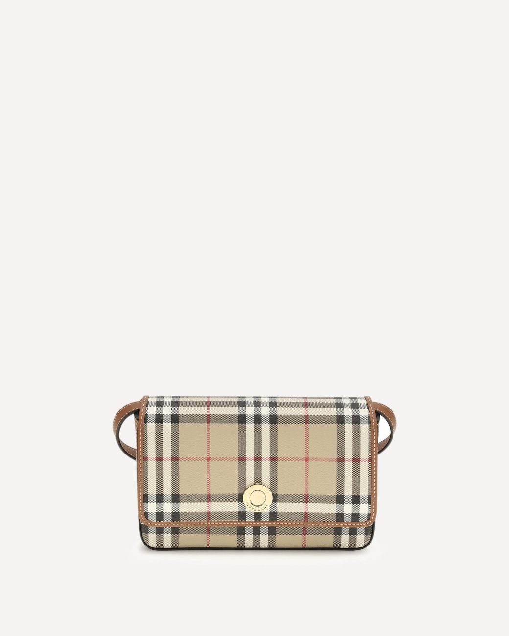 Burberry White Hampshire Mini Shoulder Bag