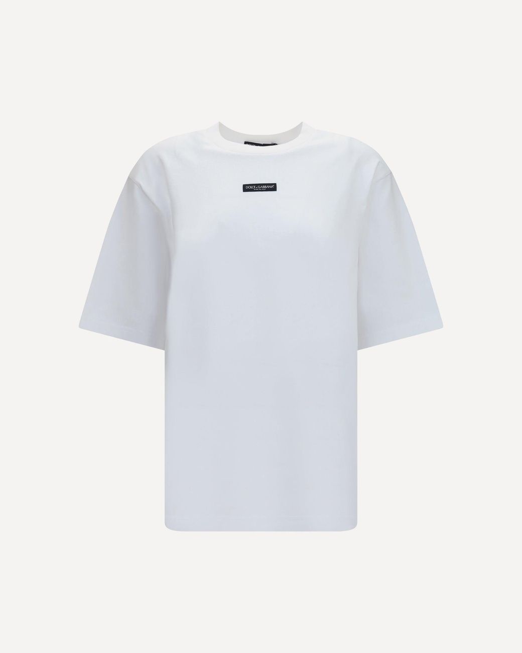 Dolce & Gabbana White Cotton Jersey T-Shirt