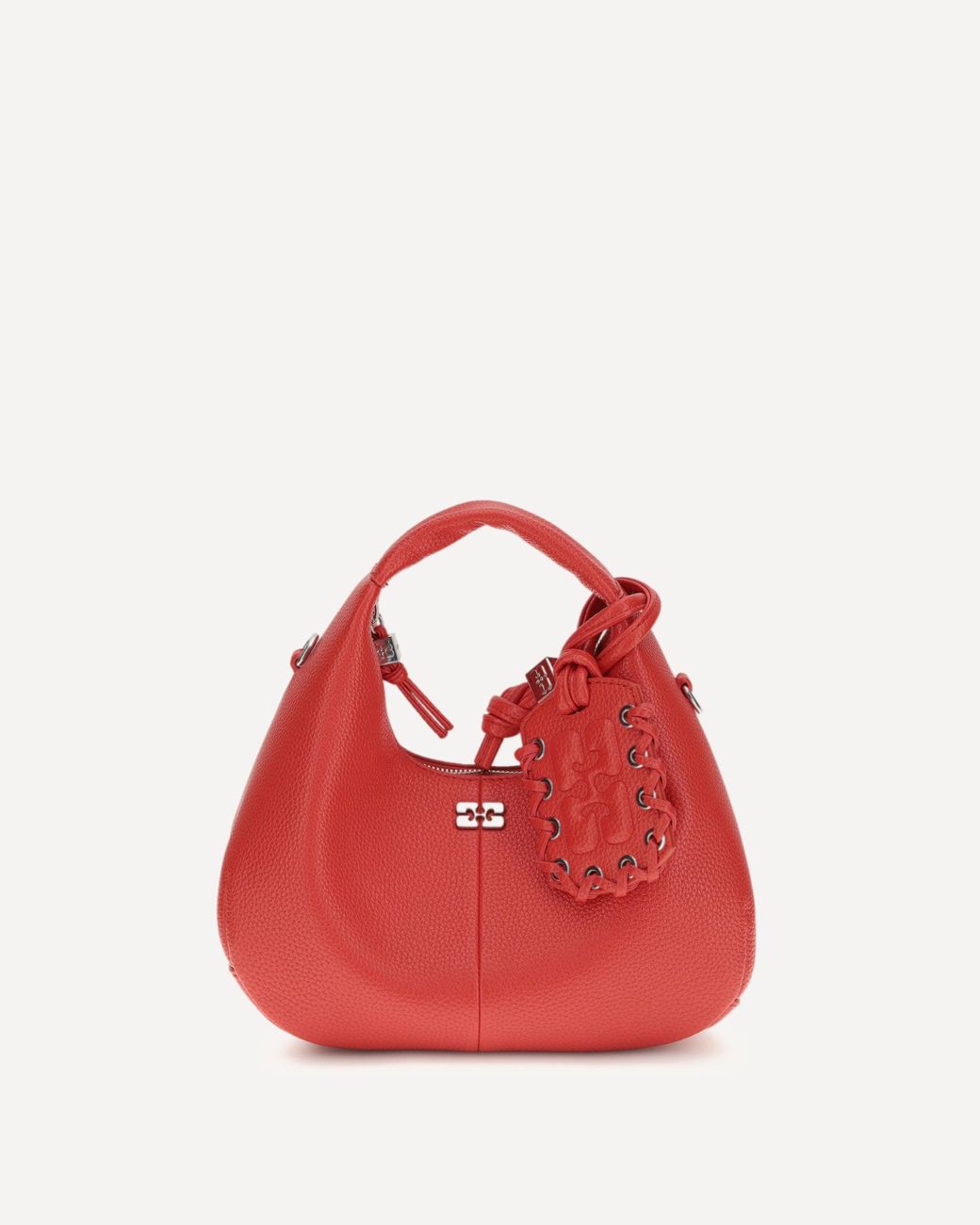 Ganni Mini Hobo Handbag in Red | Lyst