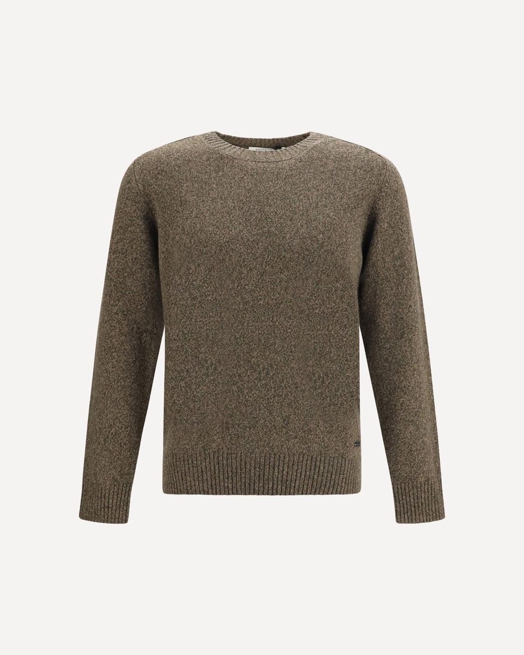 Brooksfield Green Crewneck Sweater for men