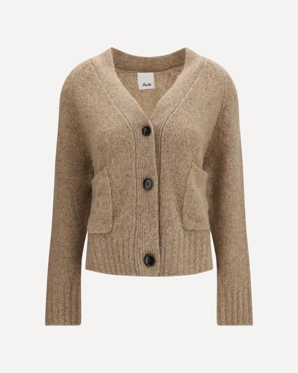 Allude Natural Cashmere V-Neck Cardigan