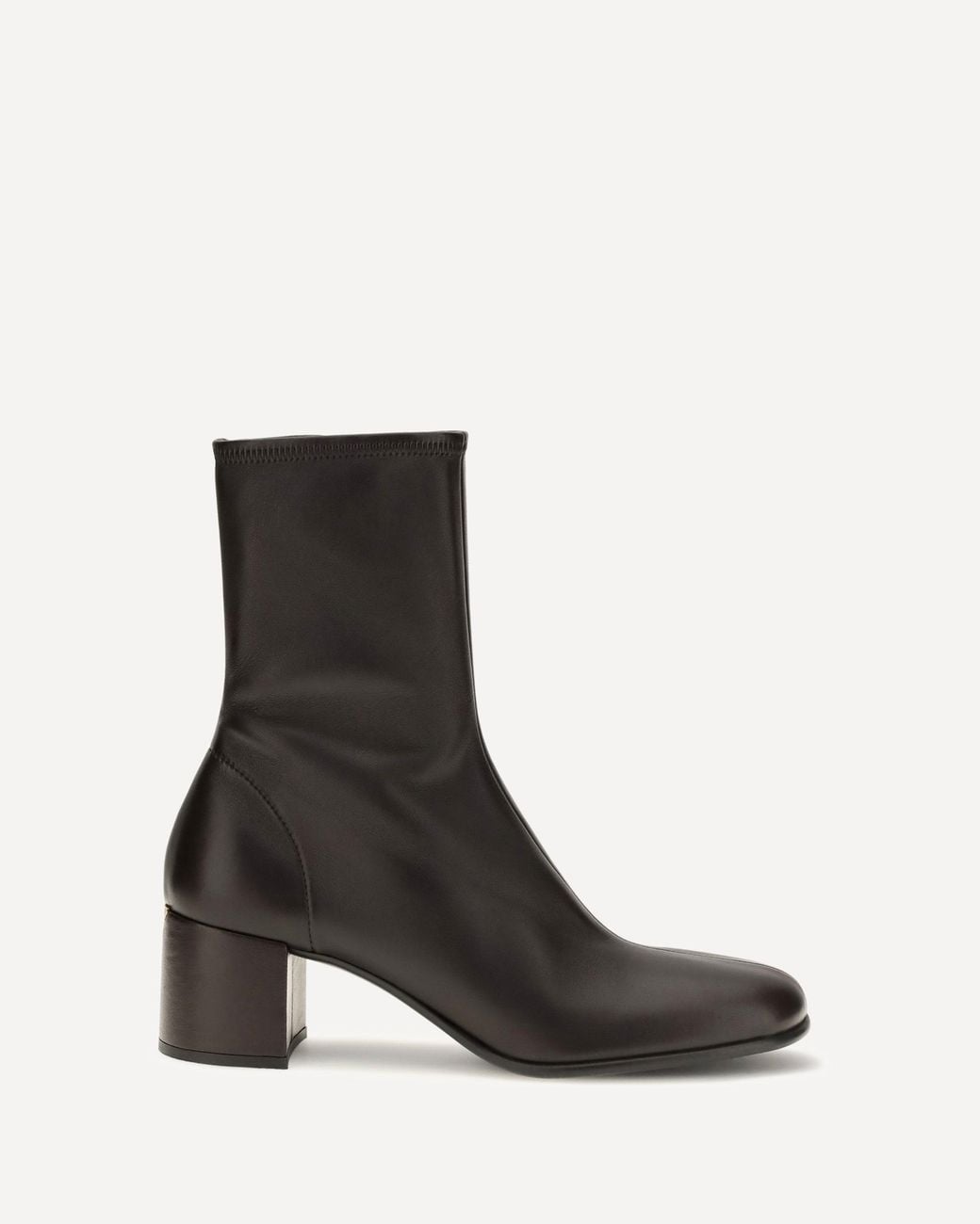 Prada Black Stretch Nappa Leather Ankle Boots