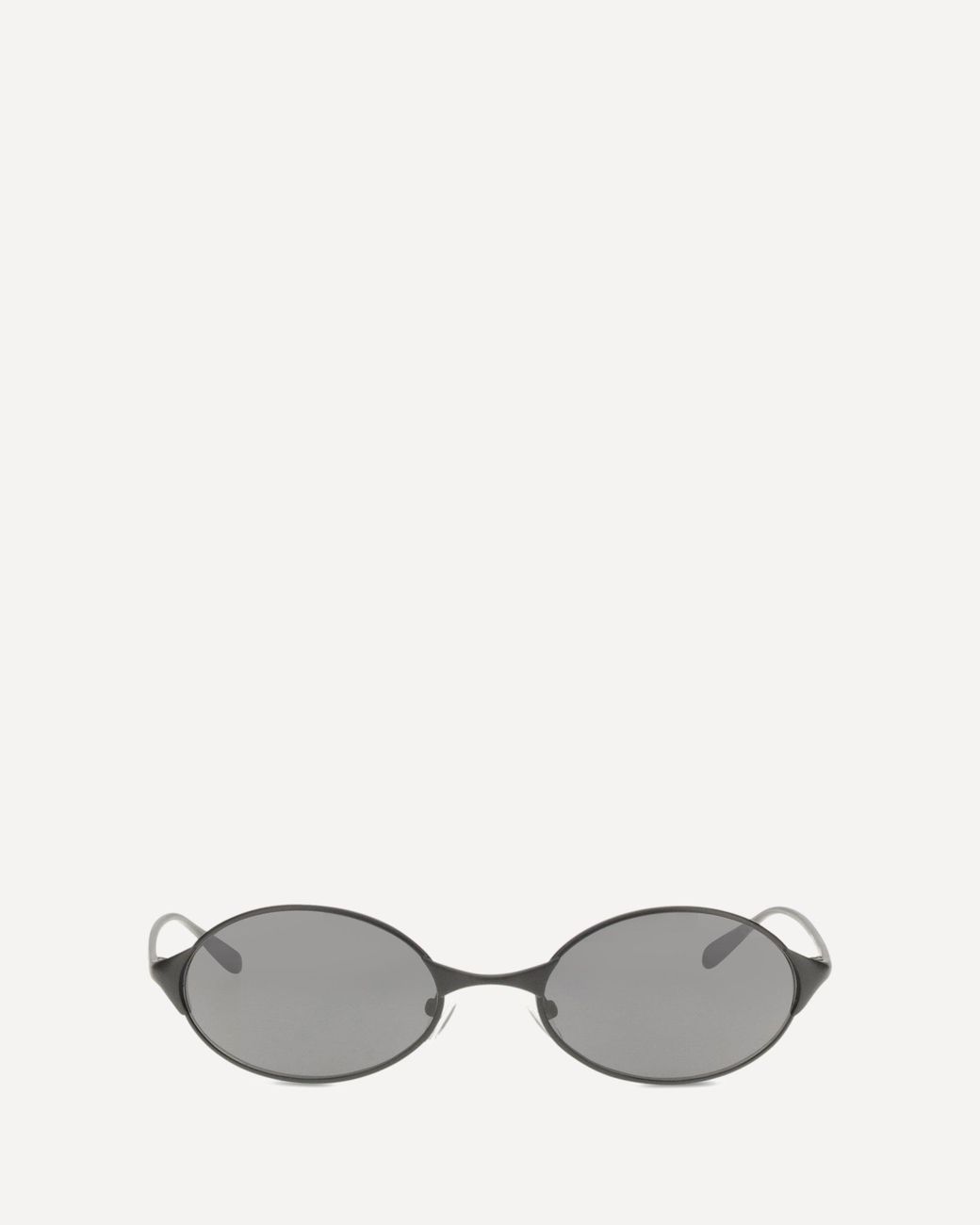 McQueen Gray Neo Oval Sunglasses