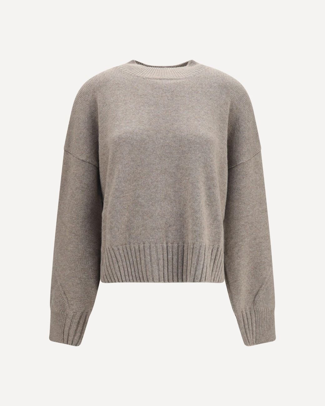 Malo Gray Cashmere Crew Neck Sweater
