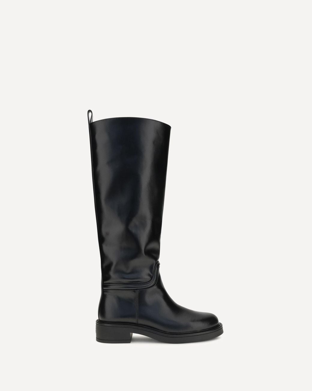 Stuart Weitzman Black Celia Leather Boots