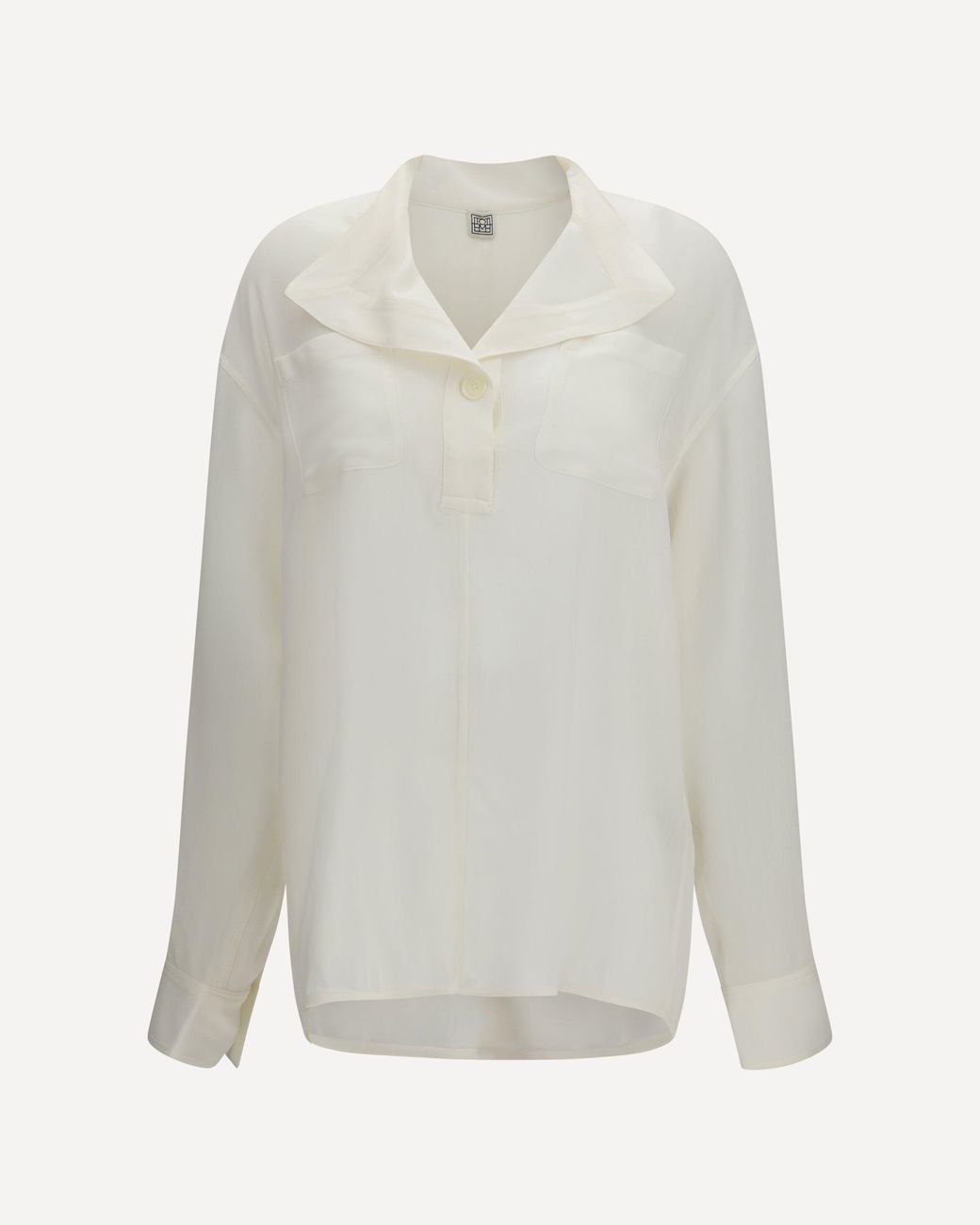 Totême White Layered-Collar Shirt