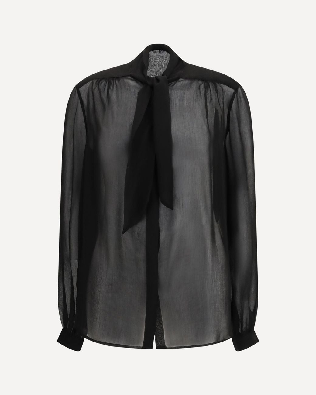Lardini Black Creponne Blouse