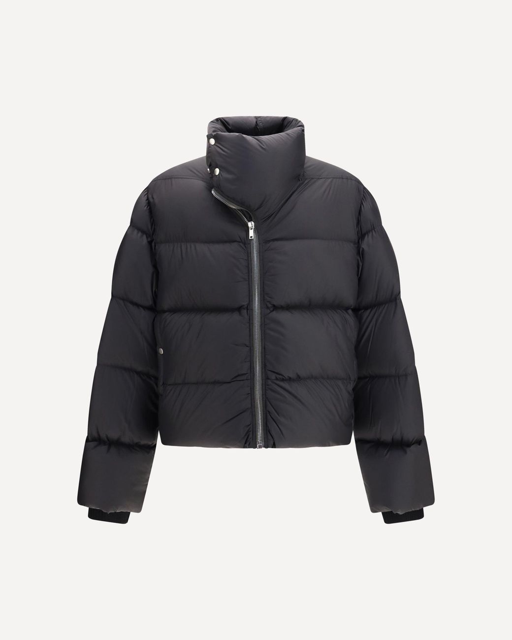Rick Owens Blue Turtle High-Neck Padded Jacket for men