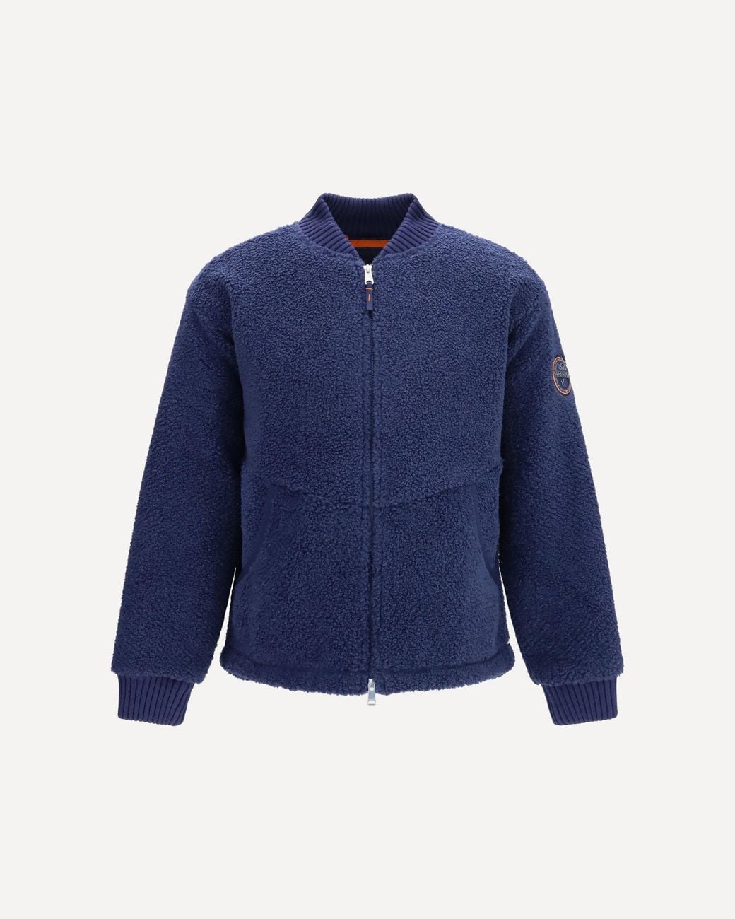 Napapijri Blue Mapu Zip Fleece Sweatshirt for men