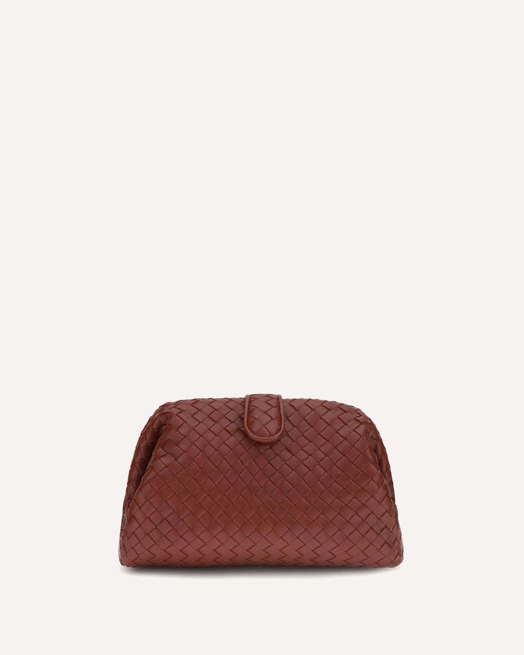 Bottega Veneta Brown Small Lauren 1980 Clutch