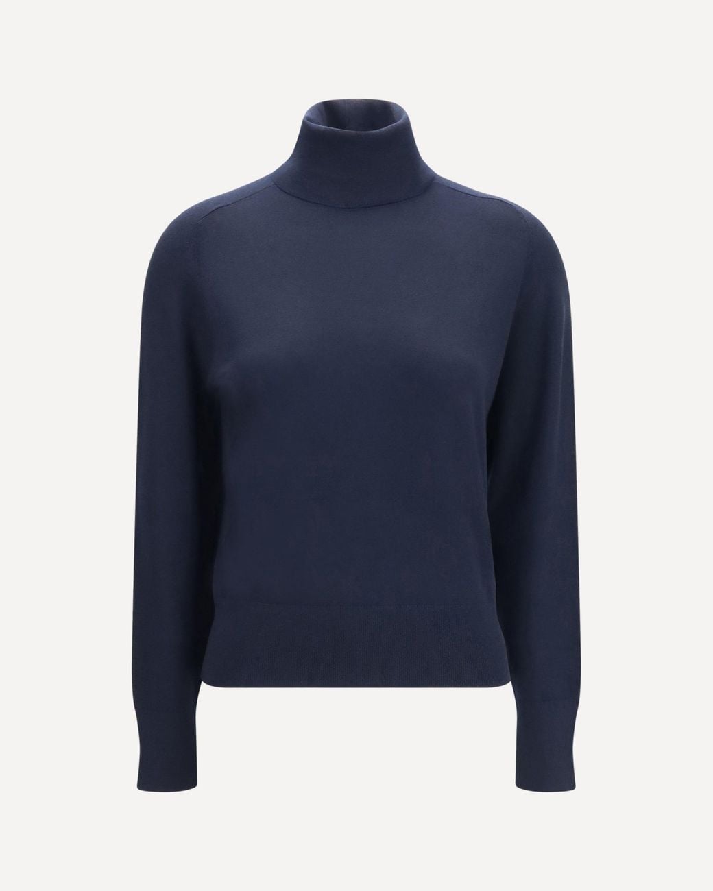 Loro Piana Blue Piuma Cashmere Turtleneck Sweater