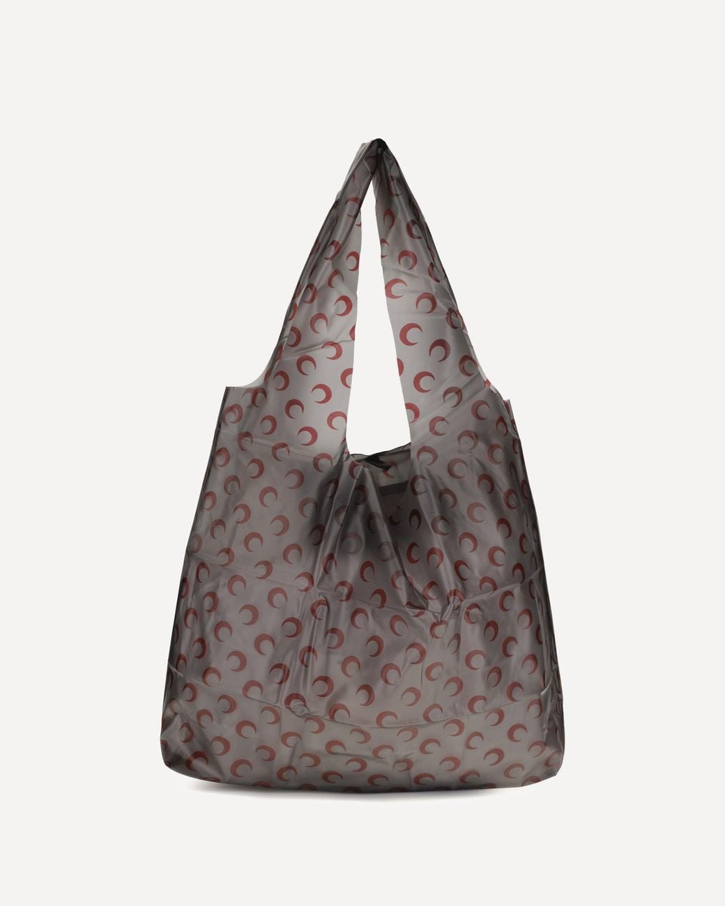 MARINE SERRE Brown Luna Tote Bag