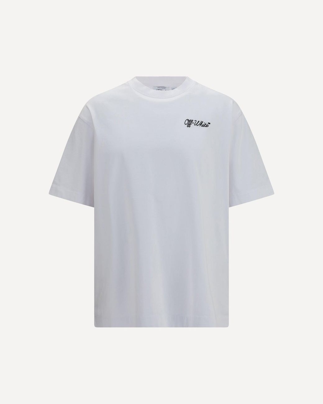 Off-White c/o Virgil Abloh Blue Script Logo Skate T-Shirt for men