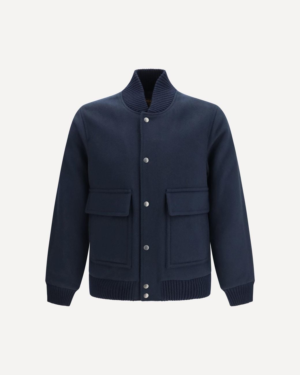 Woolrich Blue Miles Wool-Blend Jacket for men