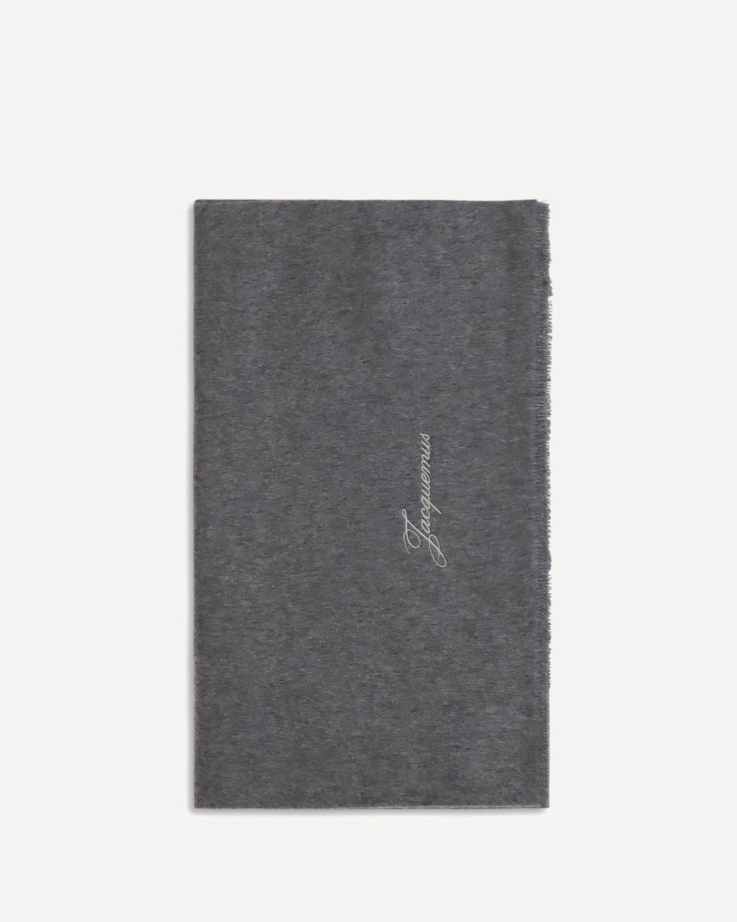 Jacquemus Gray Tailleur Wool Scarf for men