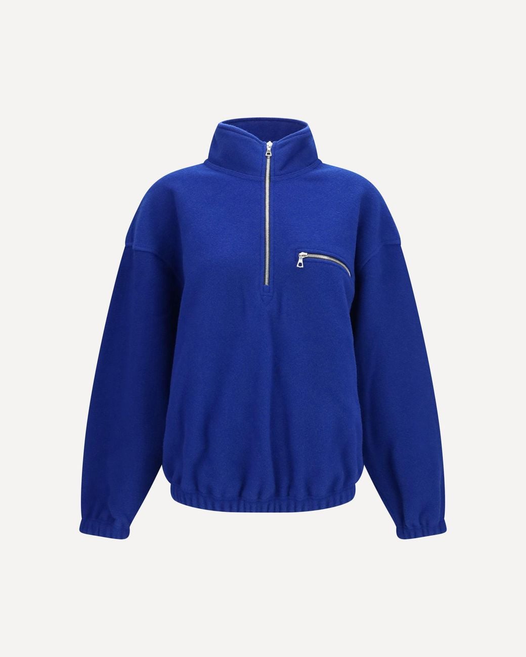 Rier Blue Polar High-Neck Zip Jacket