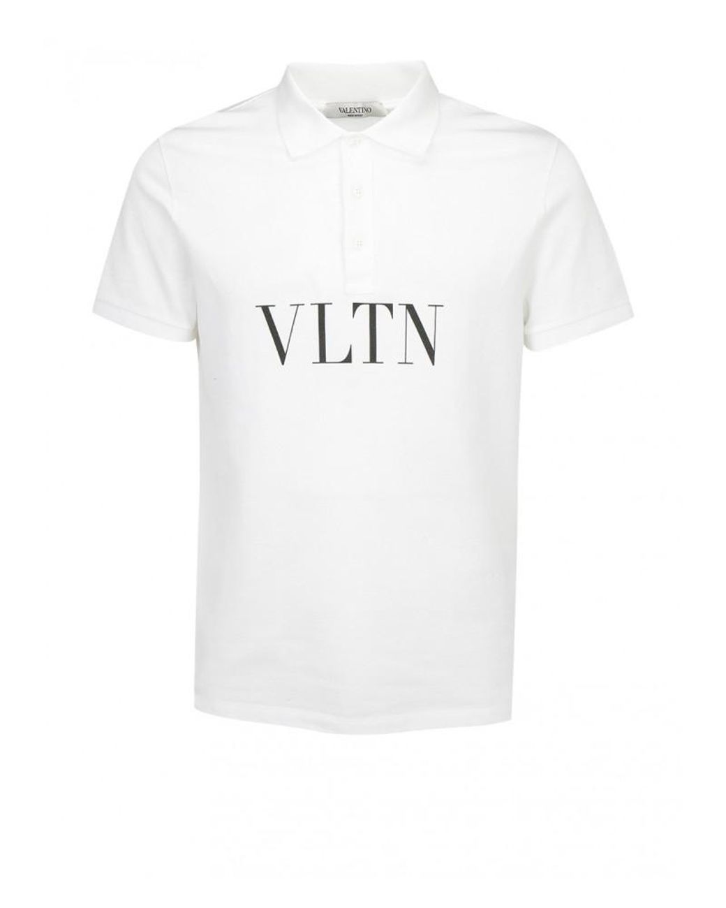 Valentino Cotton Polo Shirt in White for Men - Lyst