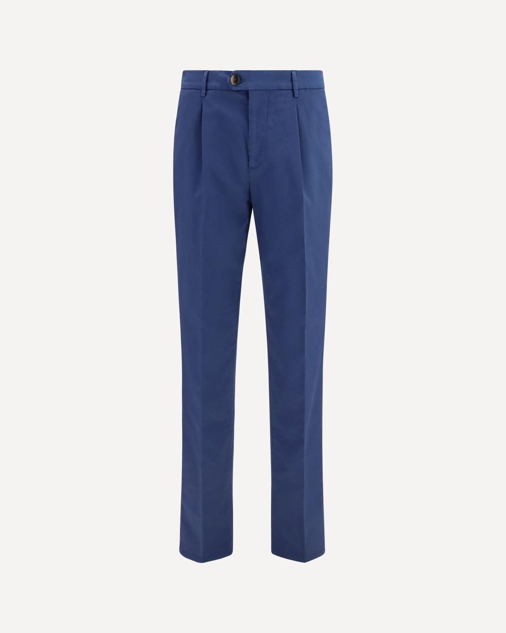 Brunello Cucinelli Blue Cotton Blend Chino Pants for men