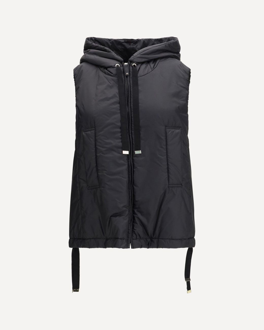 Max Mara Blue Hooded Padded Vest