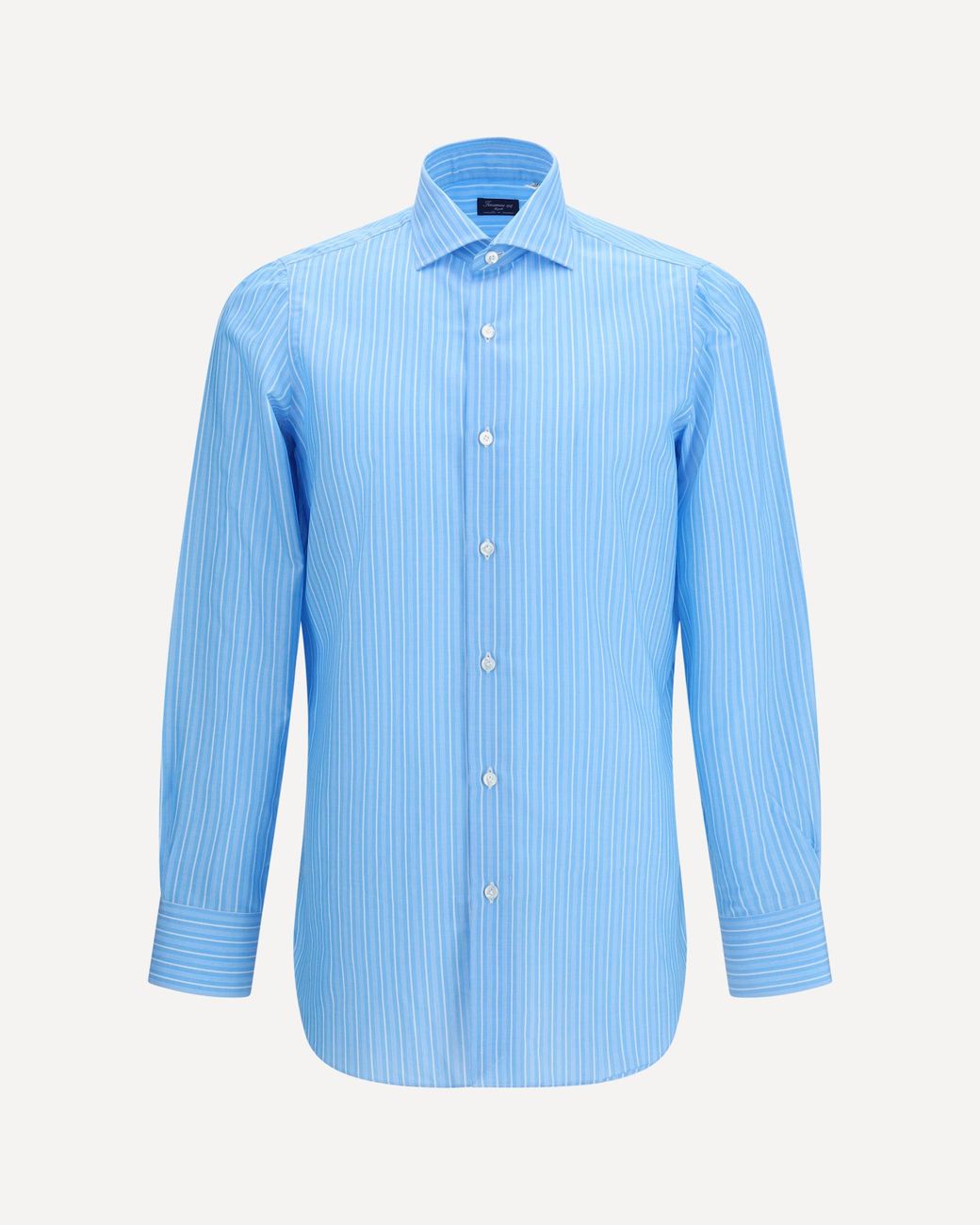 Finamore 1925 Blue Regular 170 A Due Striped Shirt for men
