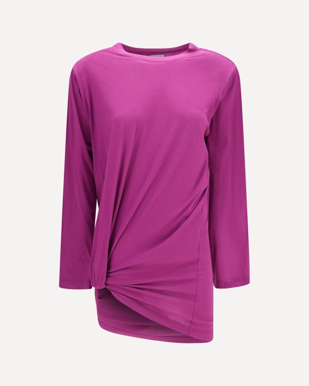 Balenciaga Purple Asymmetric Long-Sleeve T-Shirt