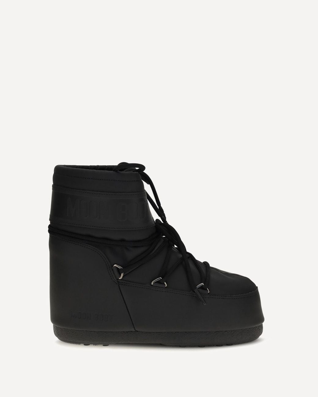 Moon Boot Black Icon Low Rubber Boots