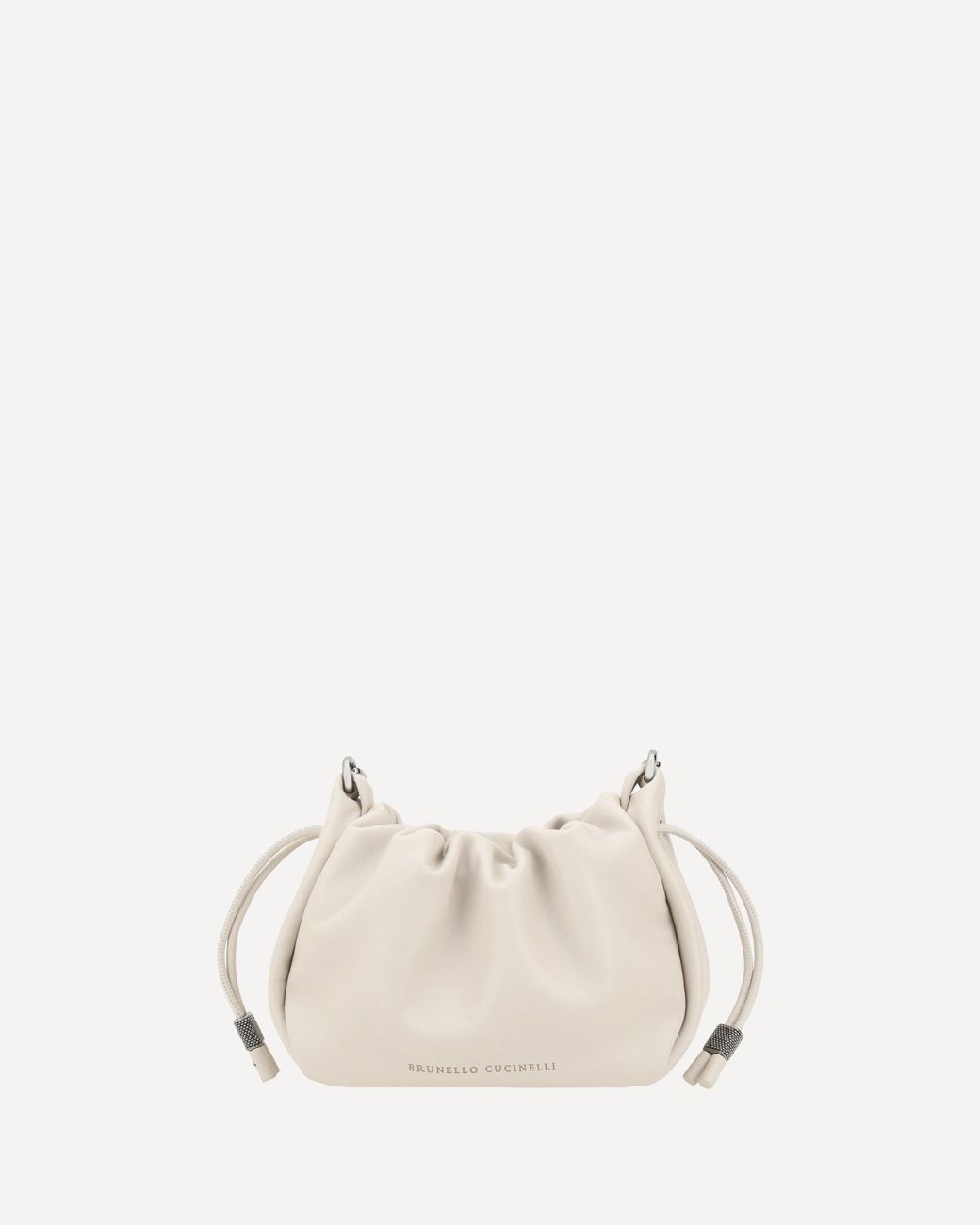 Brunello Cucinelli Natural Bucket Mellow Mini Shoulder Bag