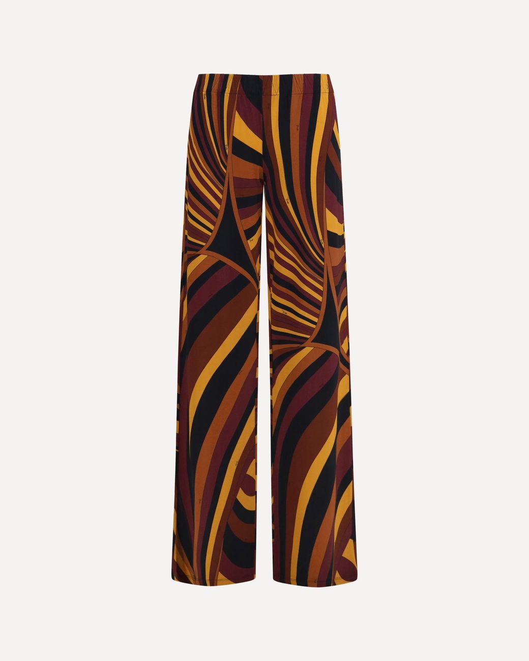 Emilio Pucci Brown Satin Jersey Pants