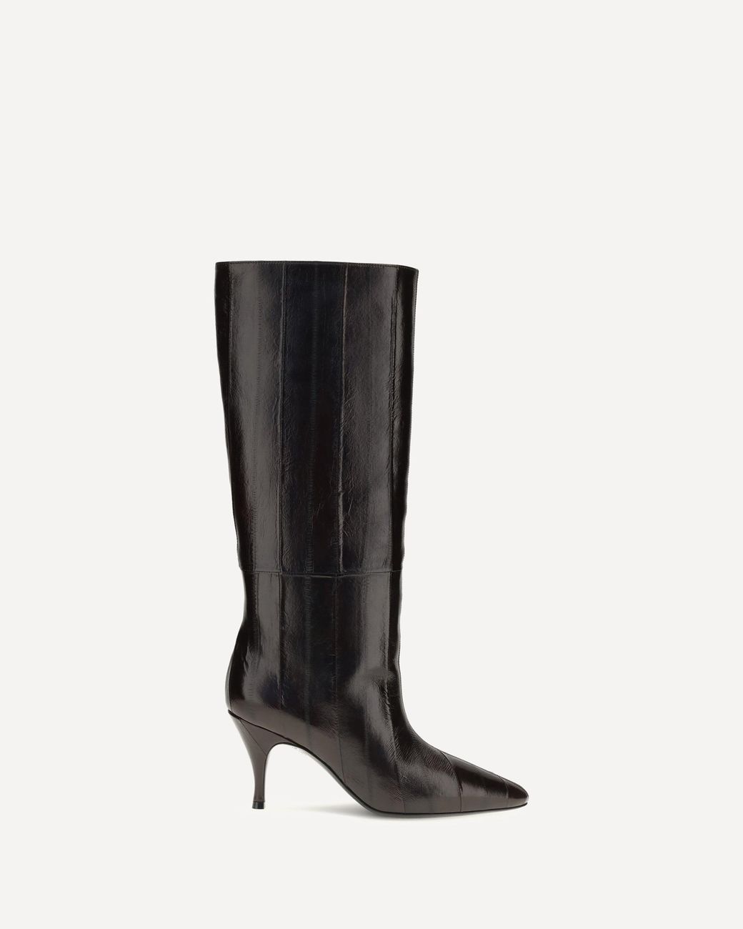 Herbert Levine Black Tall Leather Boots