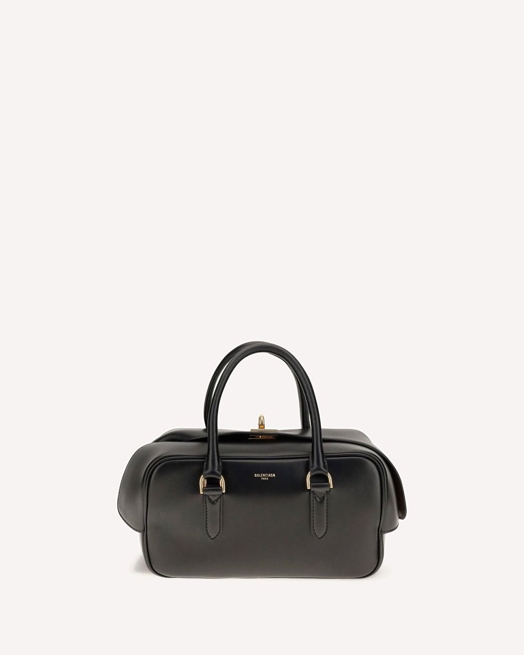 Balenciaga Black Small Le 7 Bowling Handbag