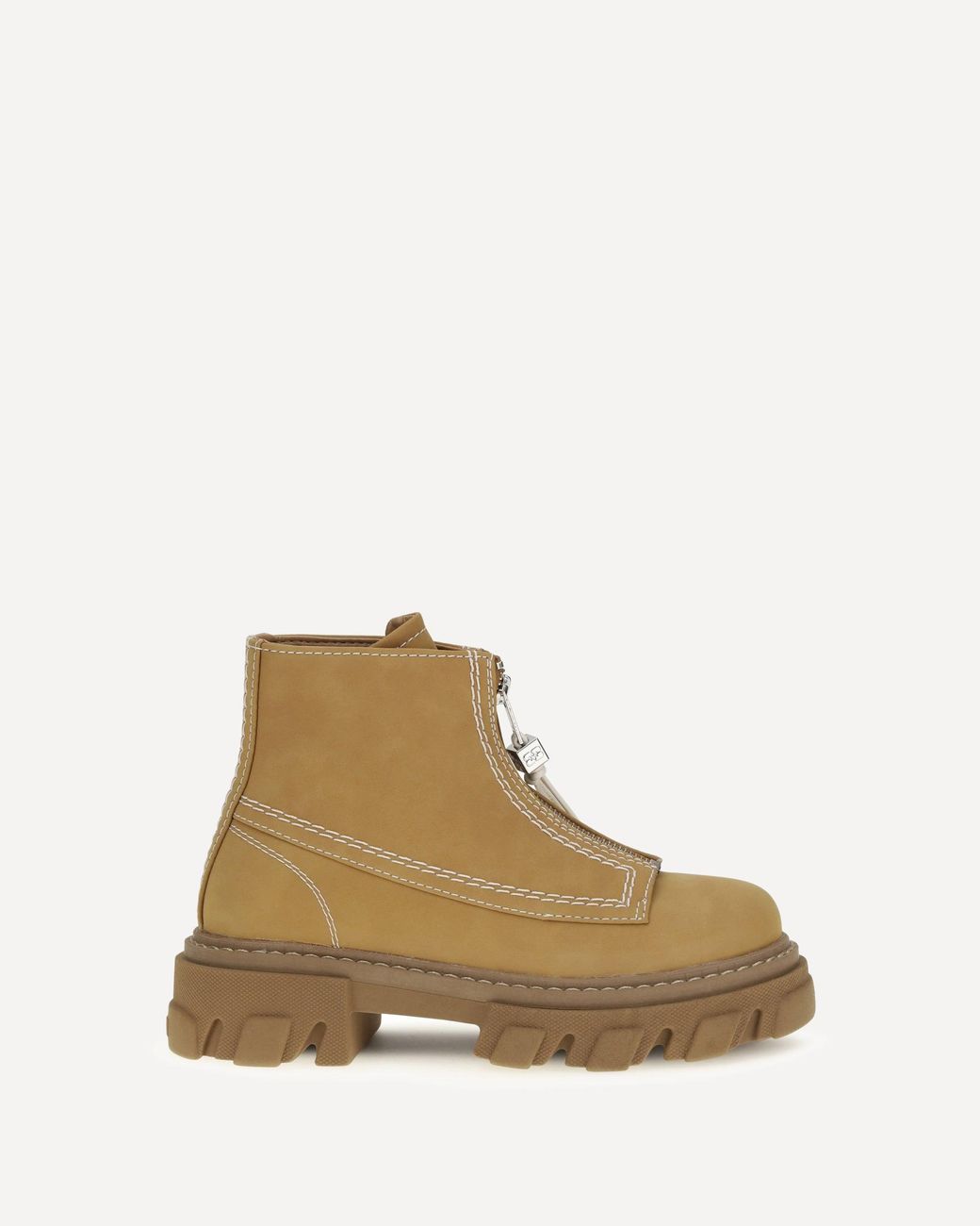Ganni Natural Cleated Boots