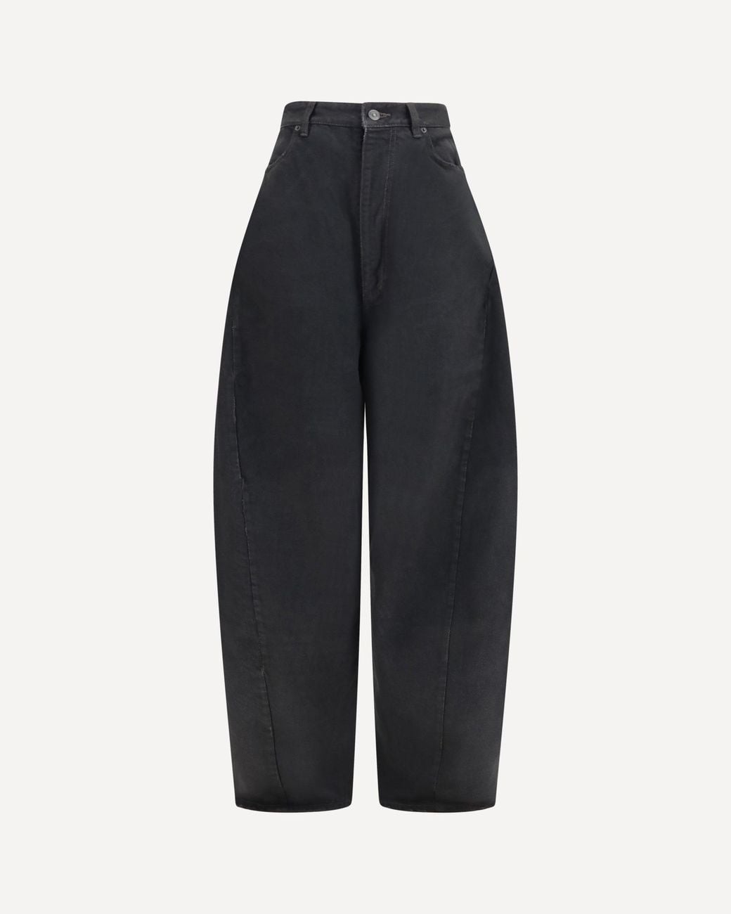 Balenciaga Blue High-Waisted Twisted-Seam Pants
