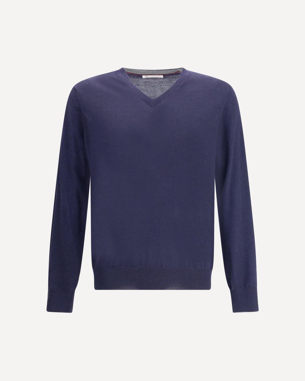 Brunello Cucinelli Blue Ultrafine Virgin Wool Sweater for men