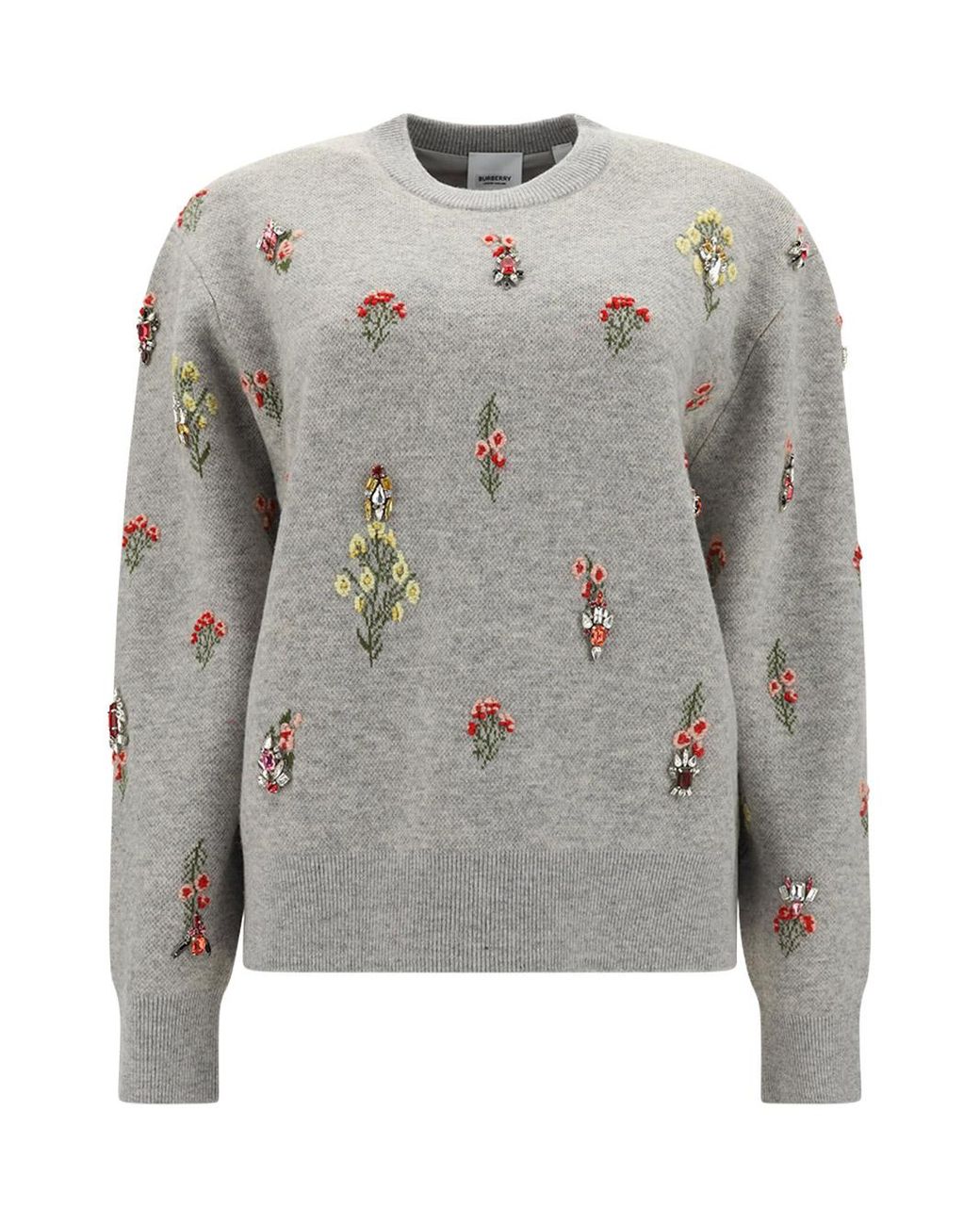 Burberry Sweatshirts in Gray | Lyst