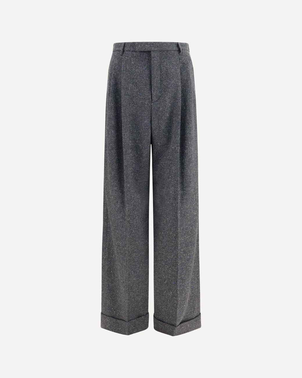 Valentino Gray Tailored Wool And Silk-Blend Pants for men